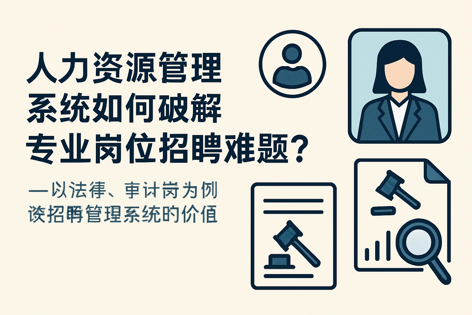 人力资源管理系统如何破解专业岗位招聘难题？——以法律、审计岗为例谈招聘管理系统的价值