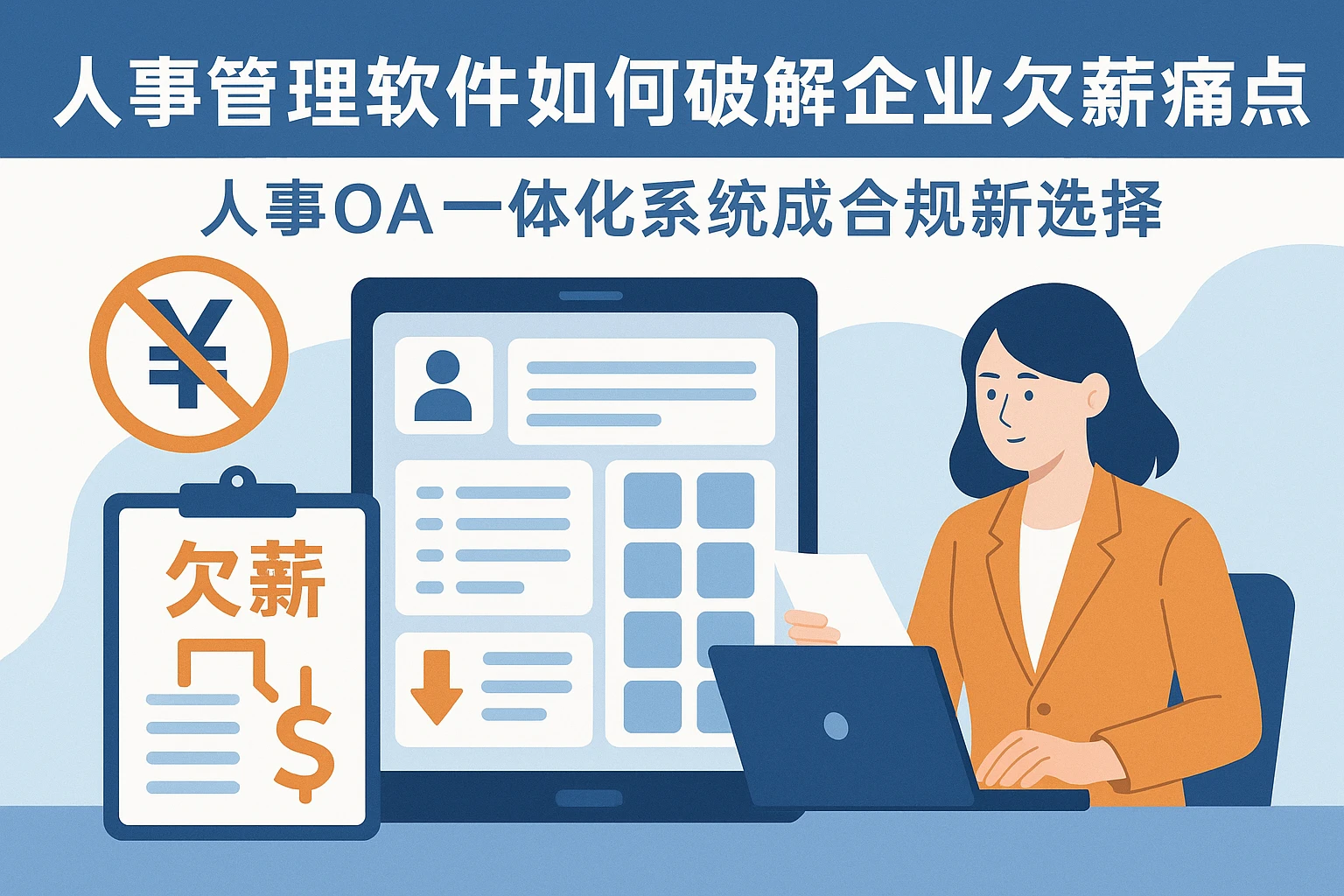 人事管理软件如何破解企业欠薪痛点？人事OA一体化系统成合规新选择
