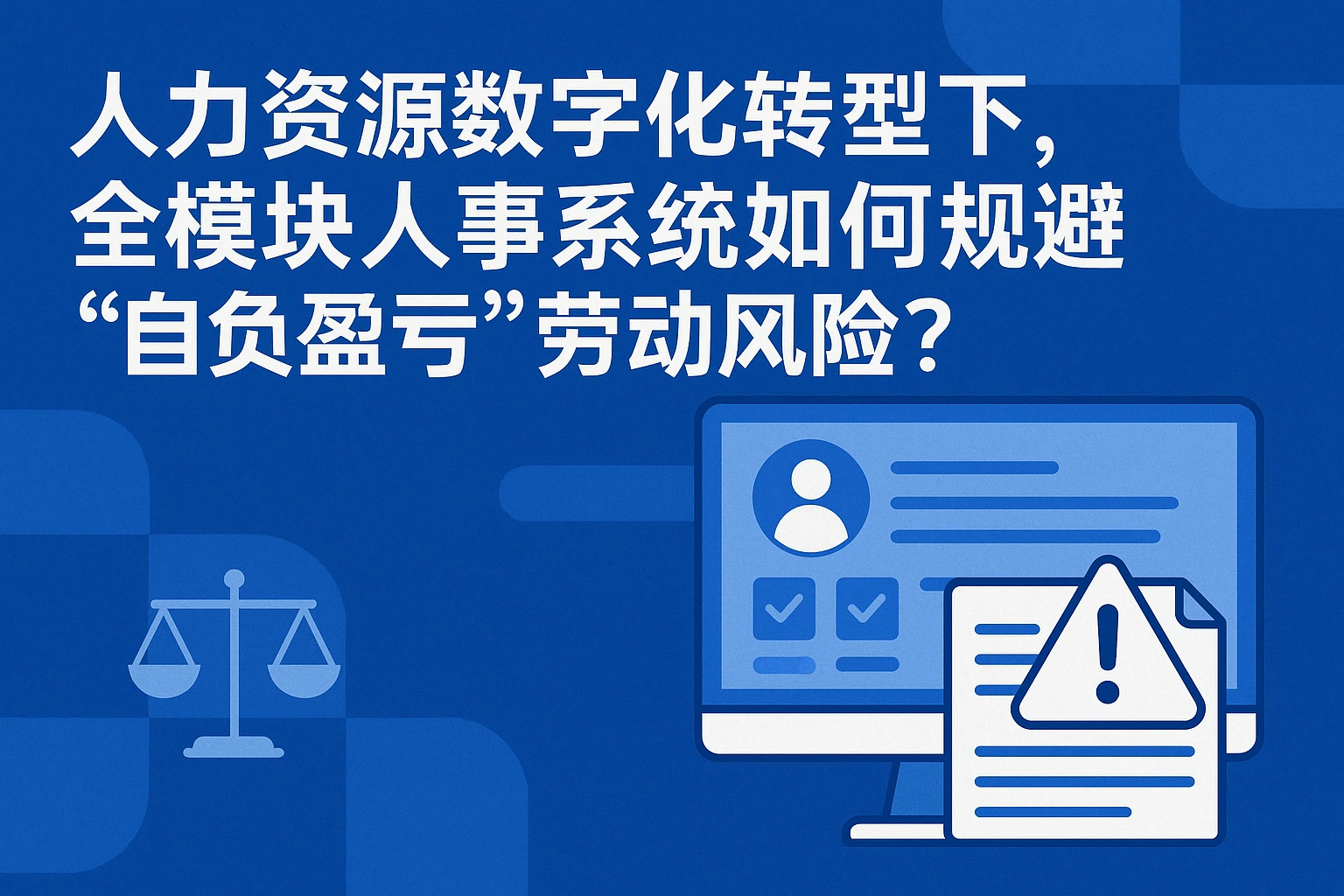 人力资源数字化转型下，全模块人事系统如何规避“自负盈亏”劳动风险？