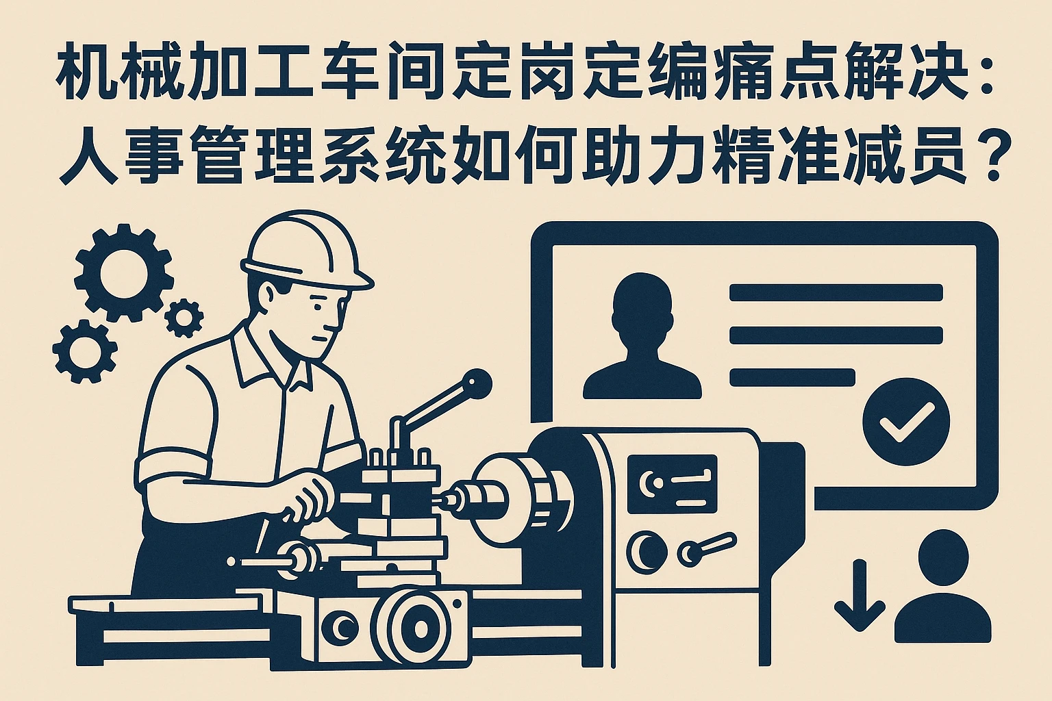 机械加工车间定岗定编痛点解决：人事管理系统如何助力精准减员？