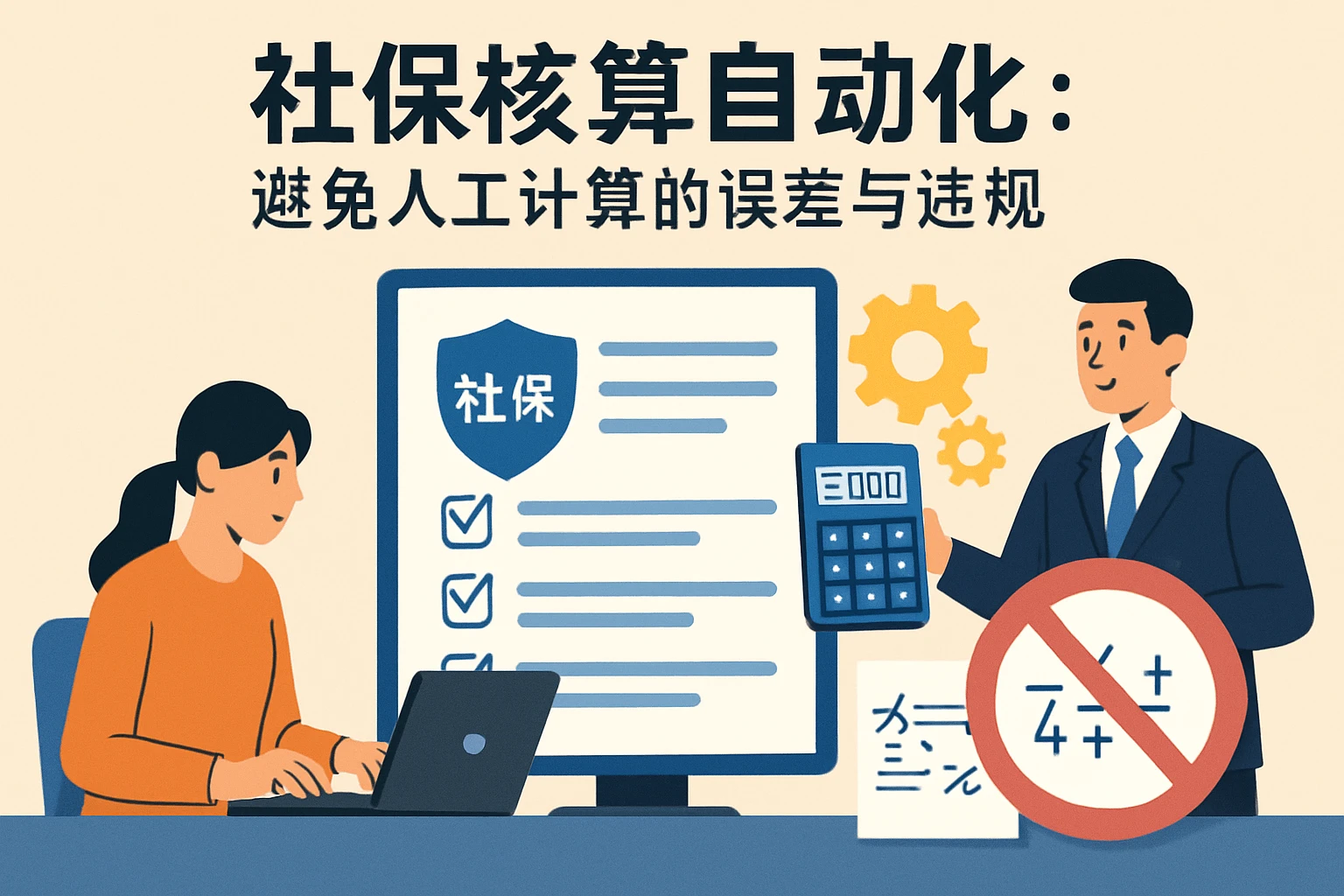 2. 社保核算自动化：避免人工计算的误差与违规