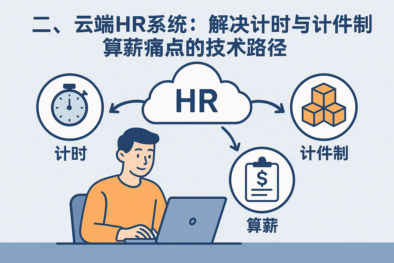 二、云端HR系统：解决计时与计件制算薪痛点的技术路径