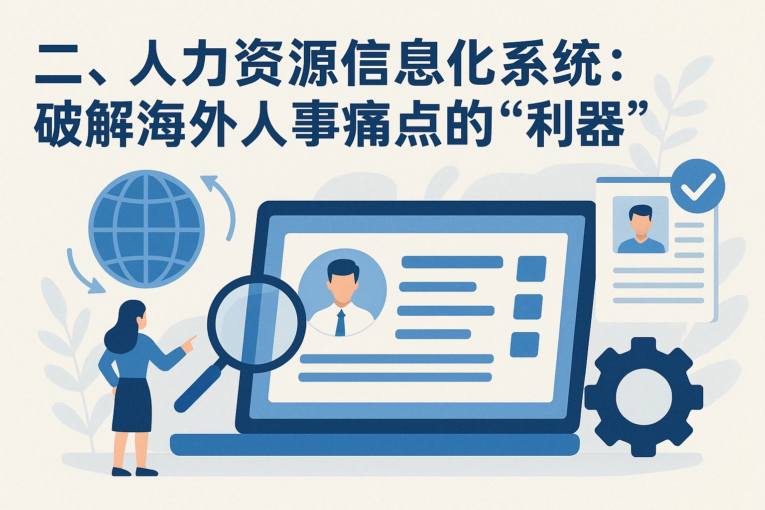 二、人力资源信息化系统：破解海外人事痛点的“利器”