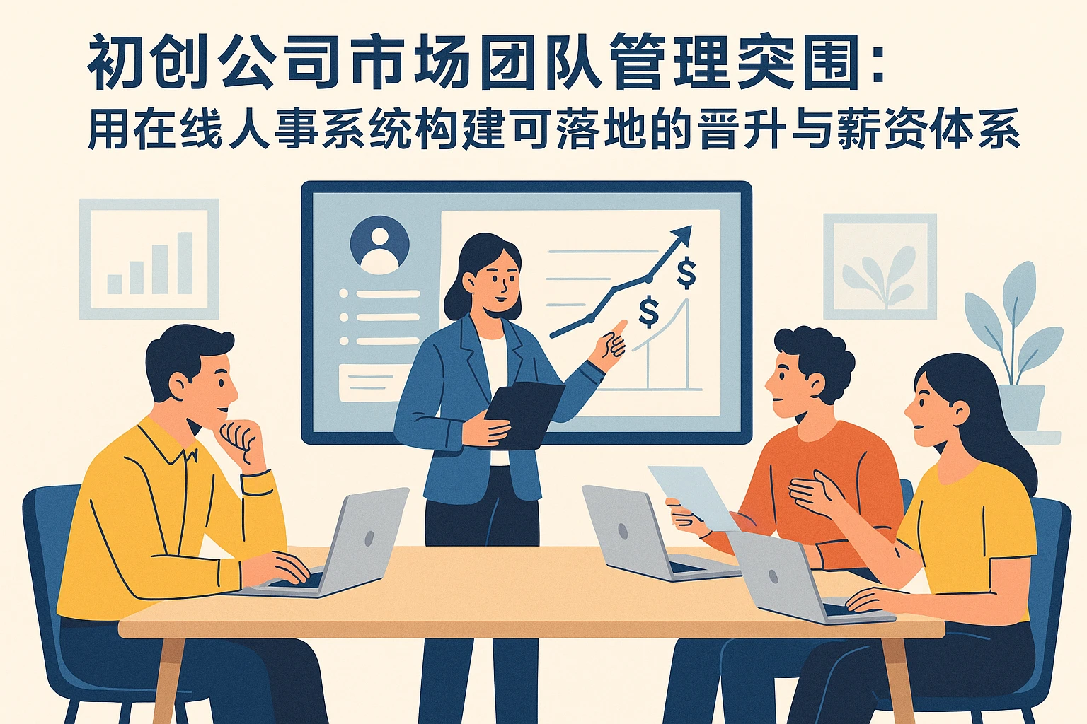 初创公司市场团队管理突围：用在线人事系统构建可落地的晋升与薪资体系