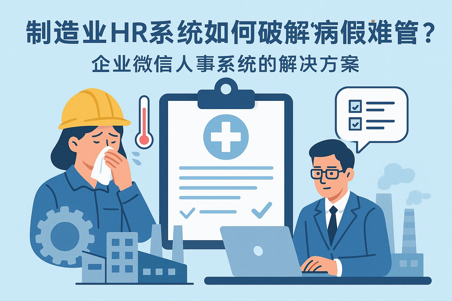 制造业HR系统如何破解“病假难管”？企业微信人事系统的解决方案