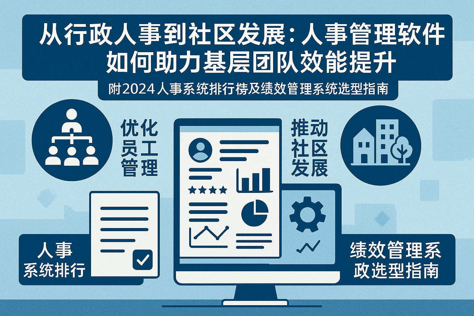 从行政人事到社区发展：人事管理软件如何助力基层团队效能提升——附2024人事系统排行榜及绩效管理系统选型指南