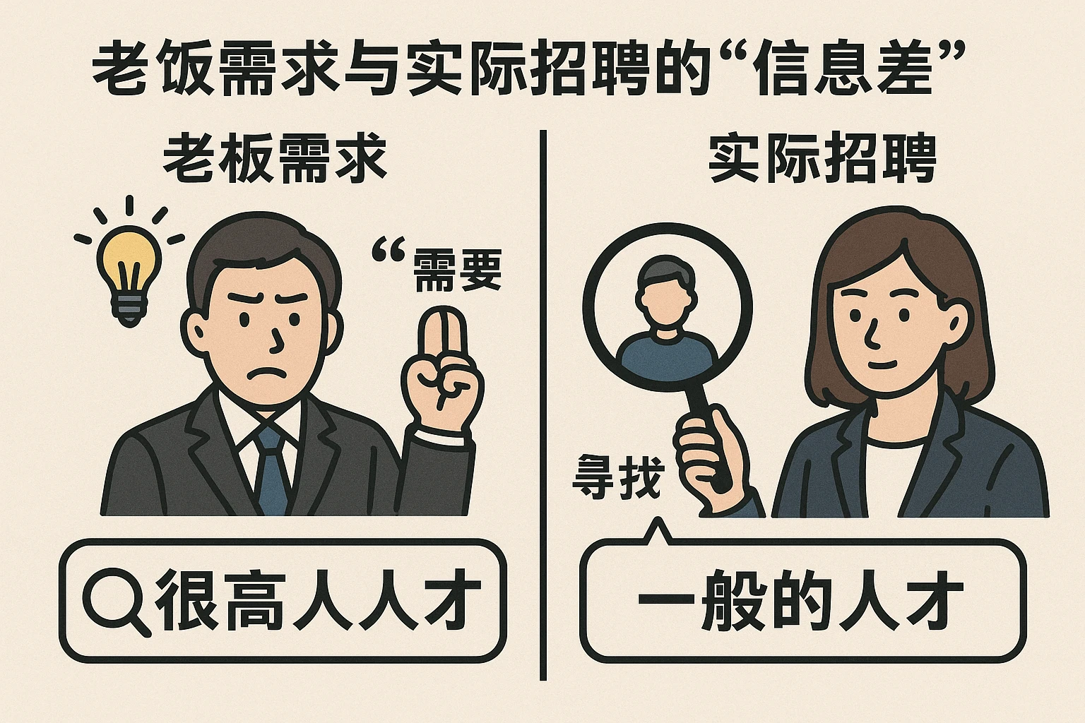 2. 老板需求与实际招聘的“信息差”