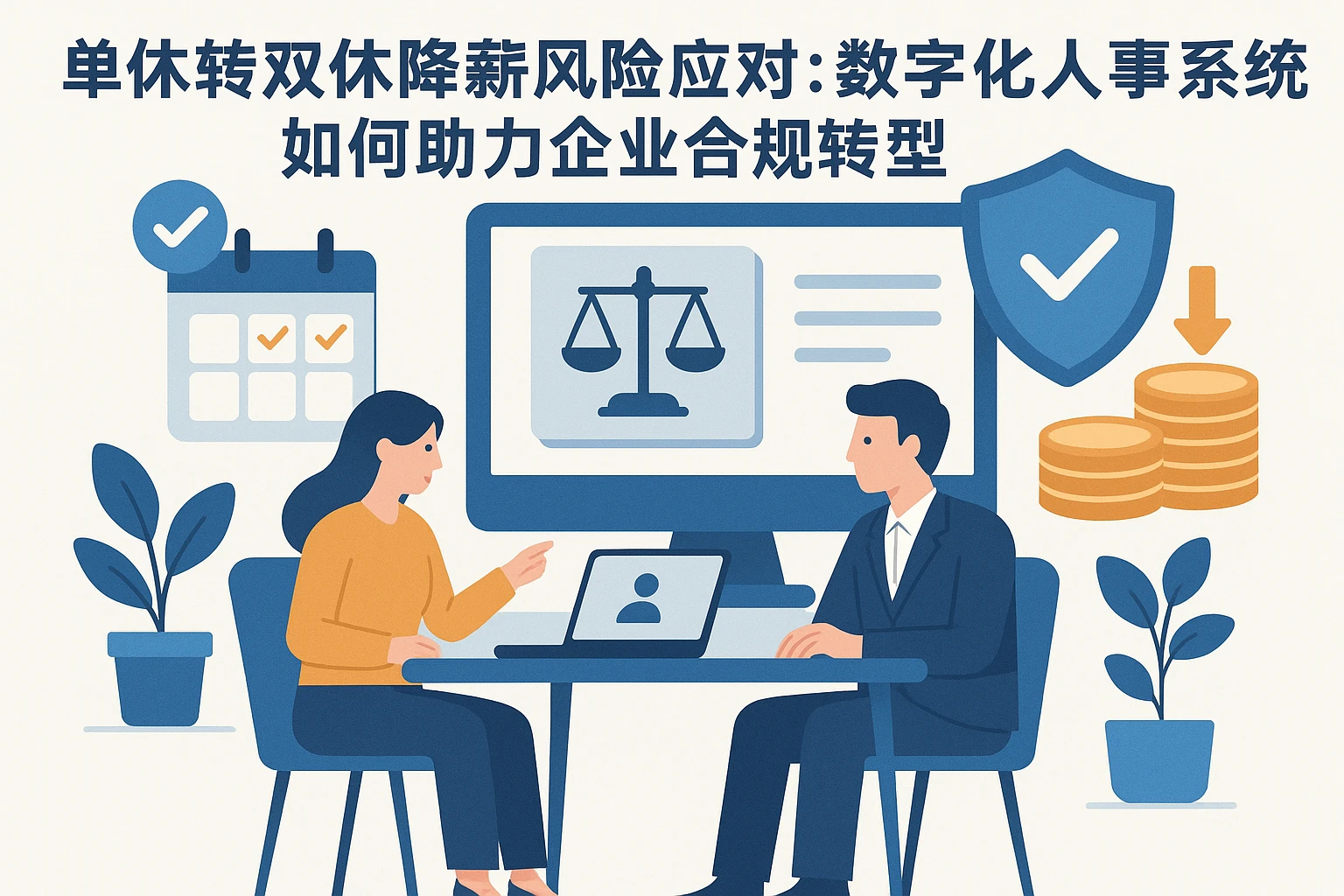 单休转双休降薪风险应对：数字化人事系统如何助力企业合规转型