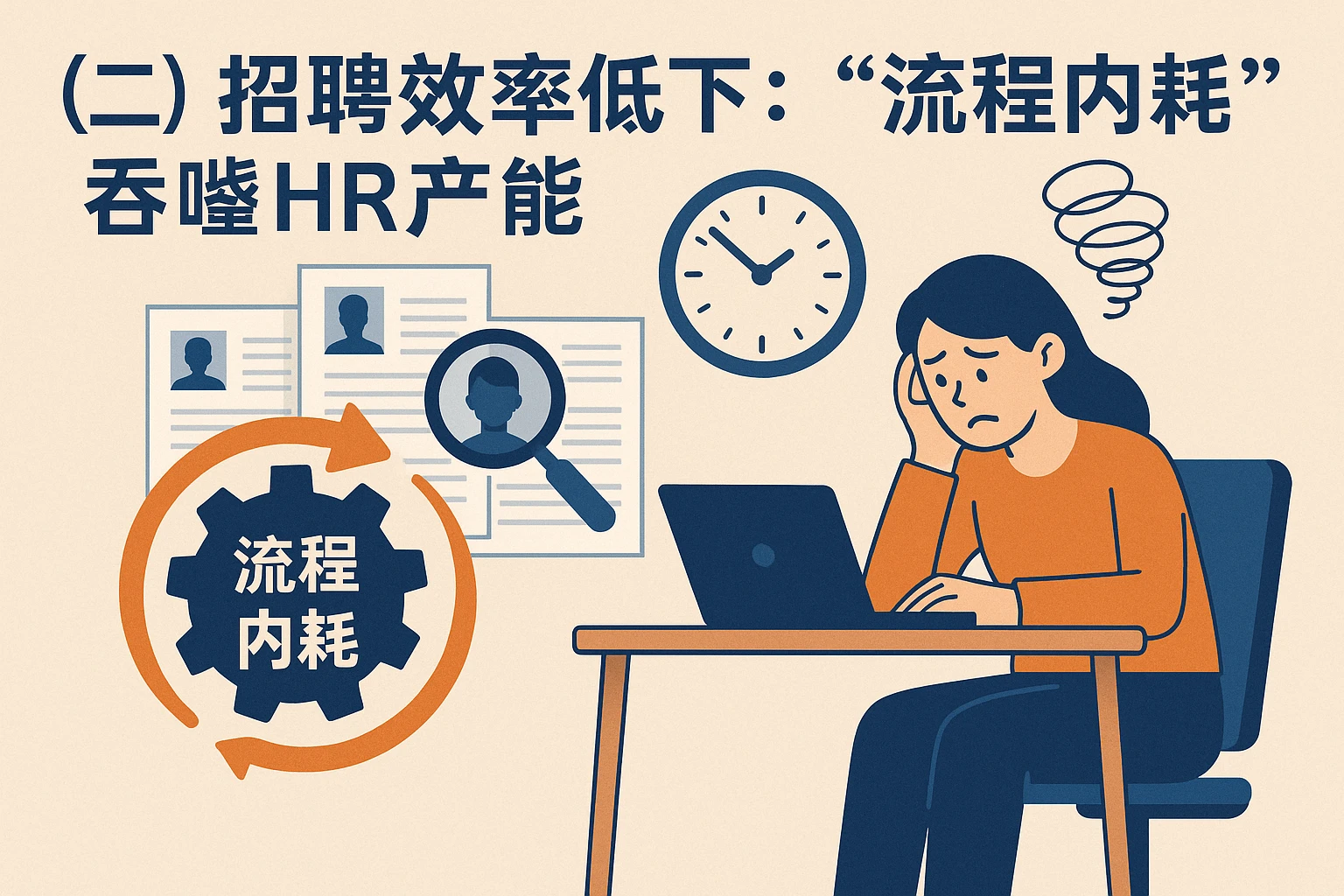 （二）招聘效率低下：“流程内耗”吞噬HR产能