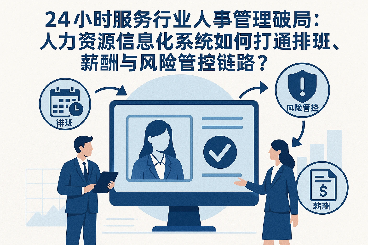 24小时服务行业人事管理破局：人力资源信息化系统如何打通排班、薪酬与风险管控链路？