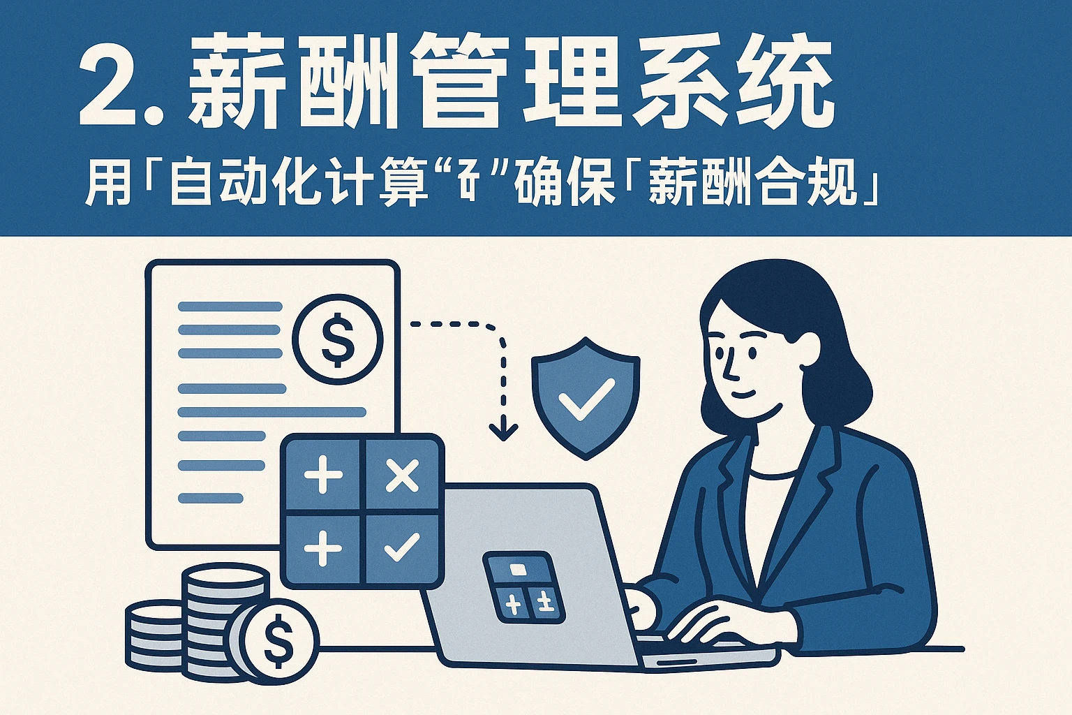 2. 薪酬管理系统：用“自动化计算”确保“薪酬合规”