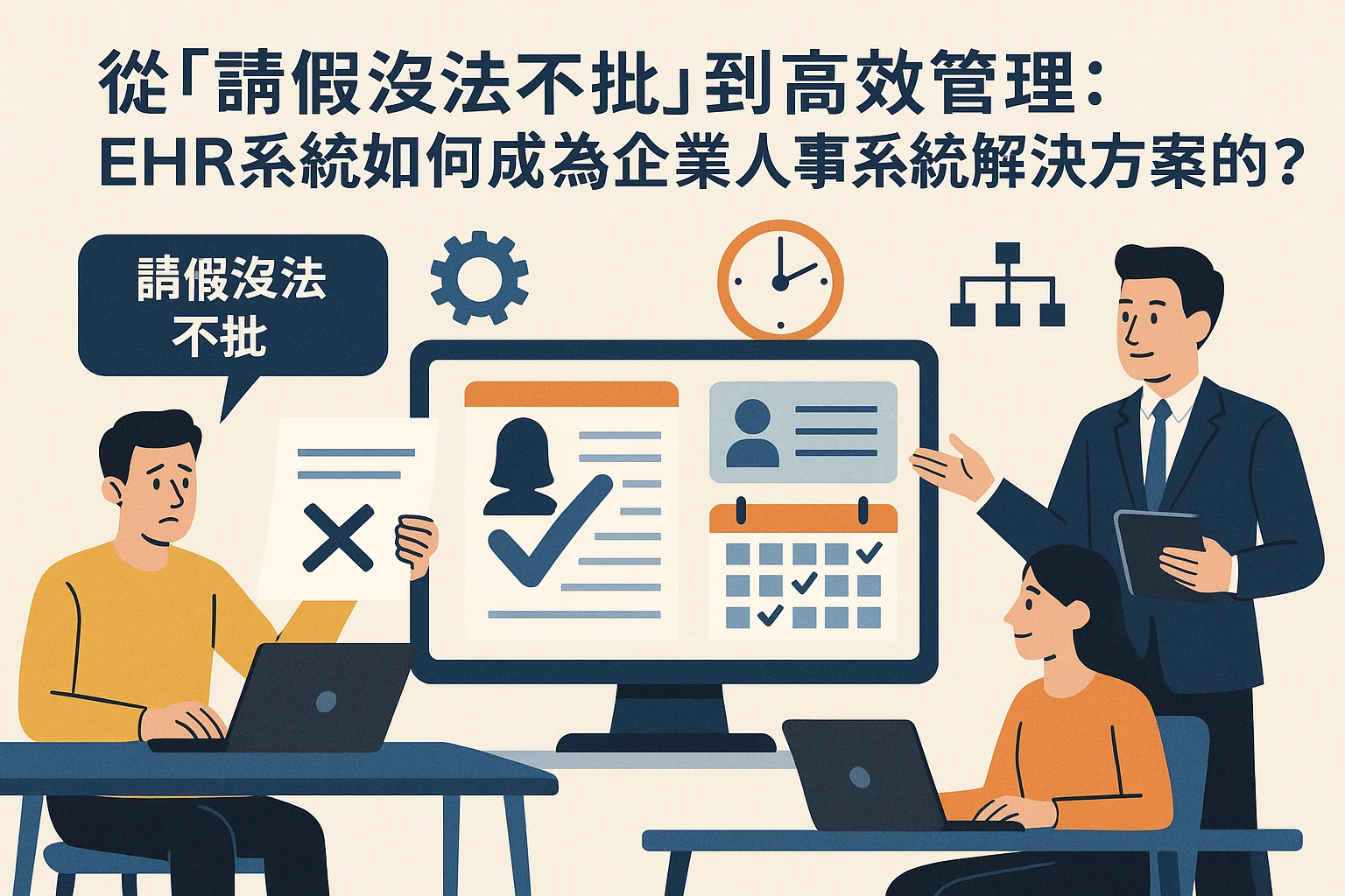 从“请假没法不批”到高效管理：EHR系统如何成为企业人事系统解决方案的核心？