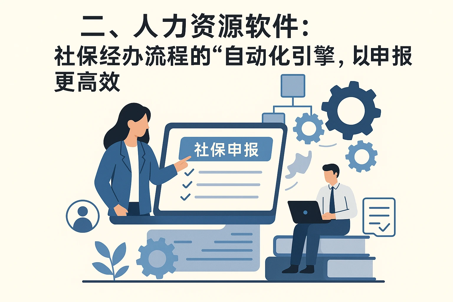 二、人力资源软件：社保经办流程的“自动化引擎”，让申报更高效