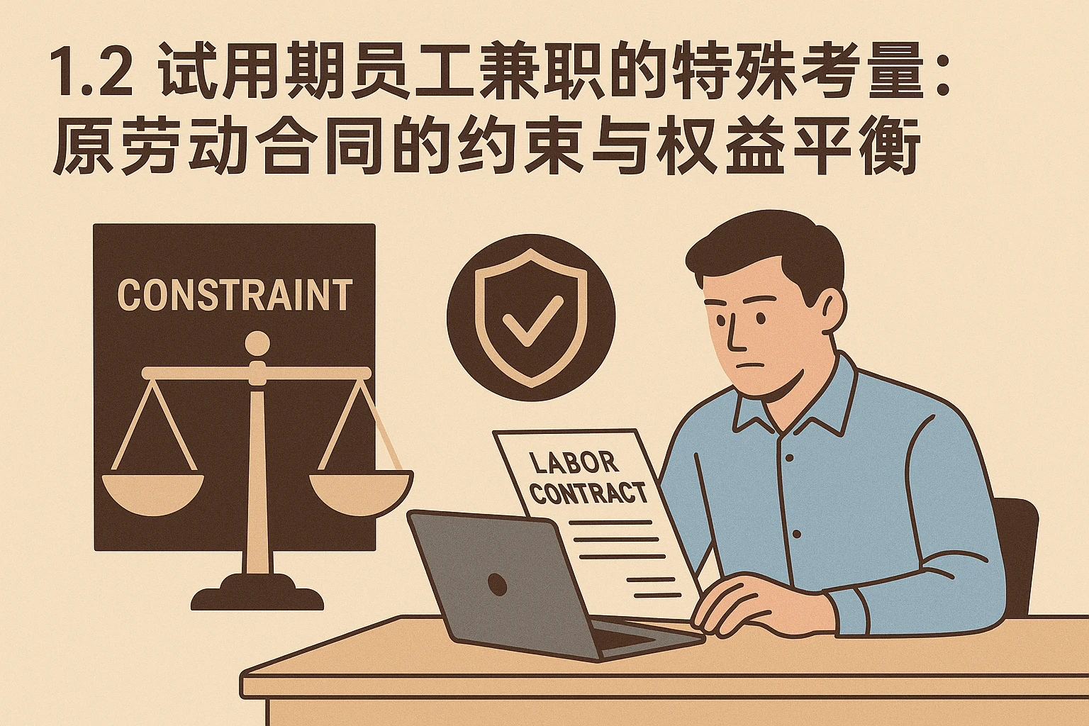 1.2 试用期员工兼职的特殊考量：原劳动合同的约束与权益平衡