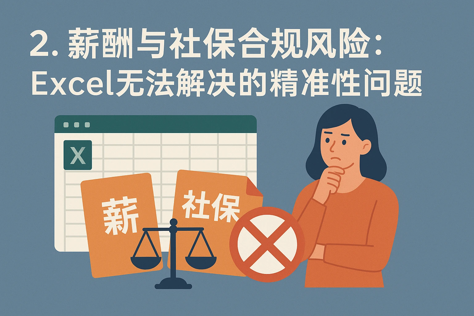 2. 薪酬与社保合规风险：Excel无法解决的精准性问题