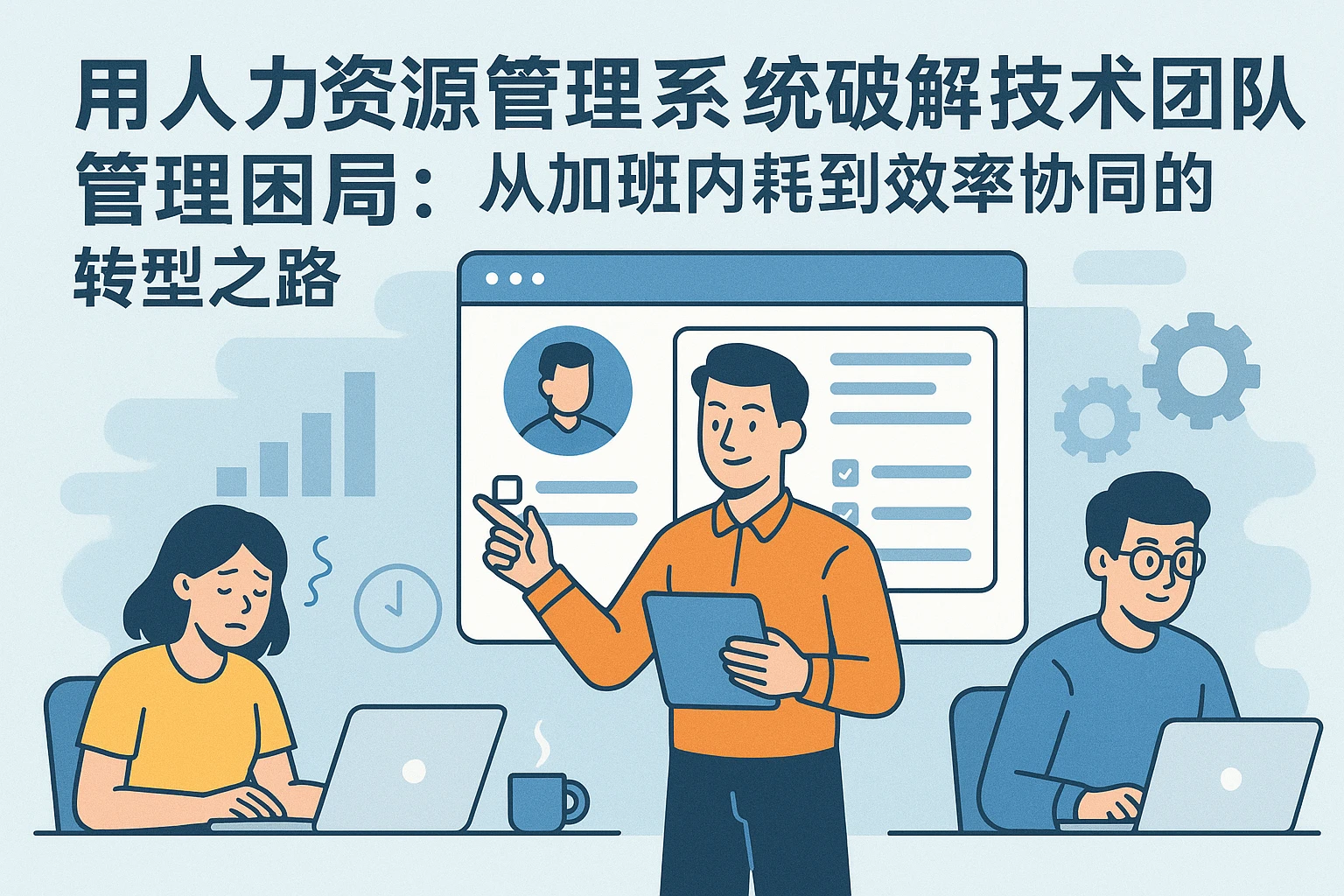 用人力资源管理系统破解技术团队管理困局：从加班内耗到效率协同的转型之路