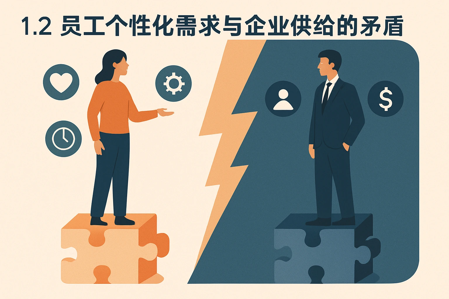 1.2 员工个性化需求与企业供给的矛盾