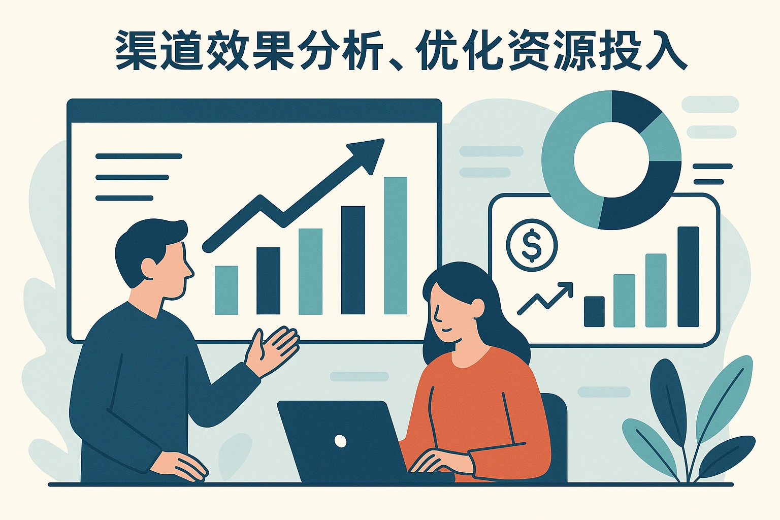 2. 渠道效果分析，优化资源投入