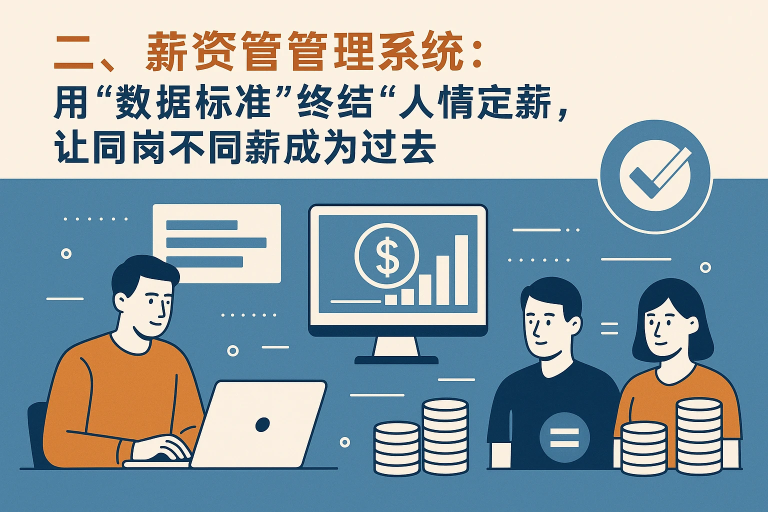 二、薪资管理系统：用“数据标准”终结“人情定薪”，让同岗不同薪成为过去