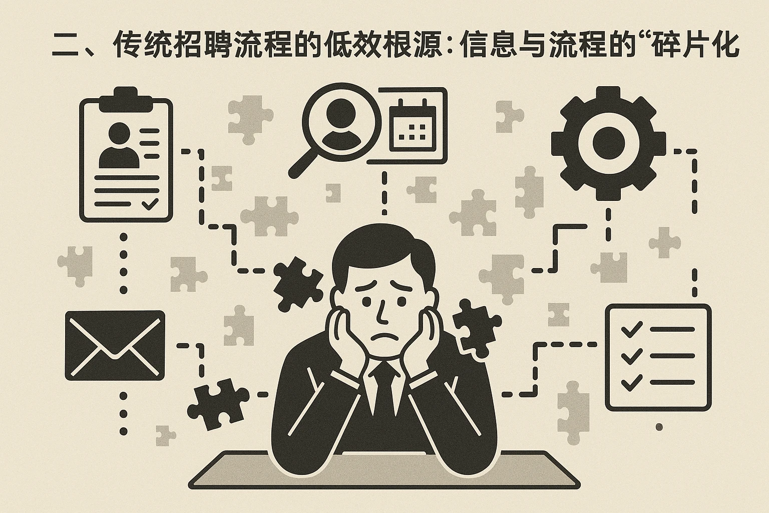 二、传统招聘流程的低效根源：信息与流程的“碎片化”