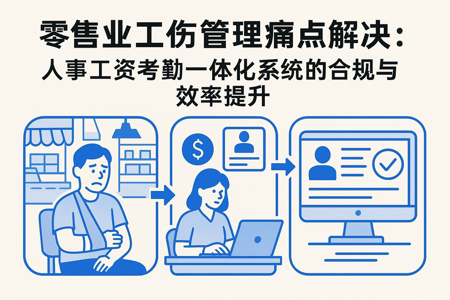 零售业工伤管理痛点解决：人事工资考勤一体化系统的合规与效率提升