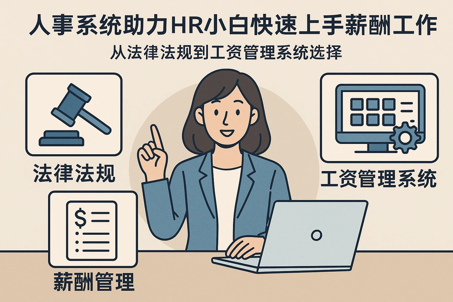 人事系统助力HR小白快速上手薪酬工作：从法律法规到工资管理系统选择