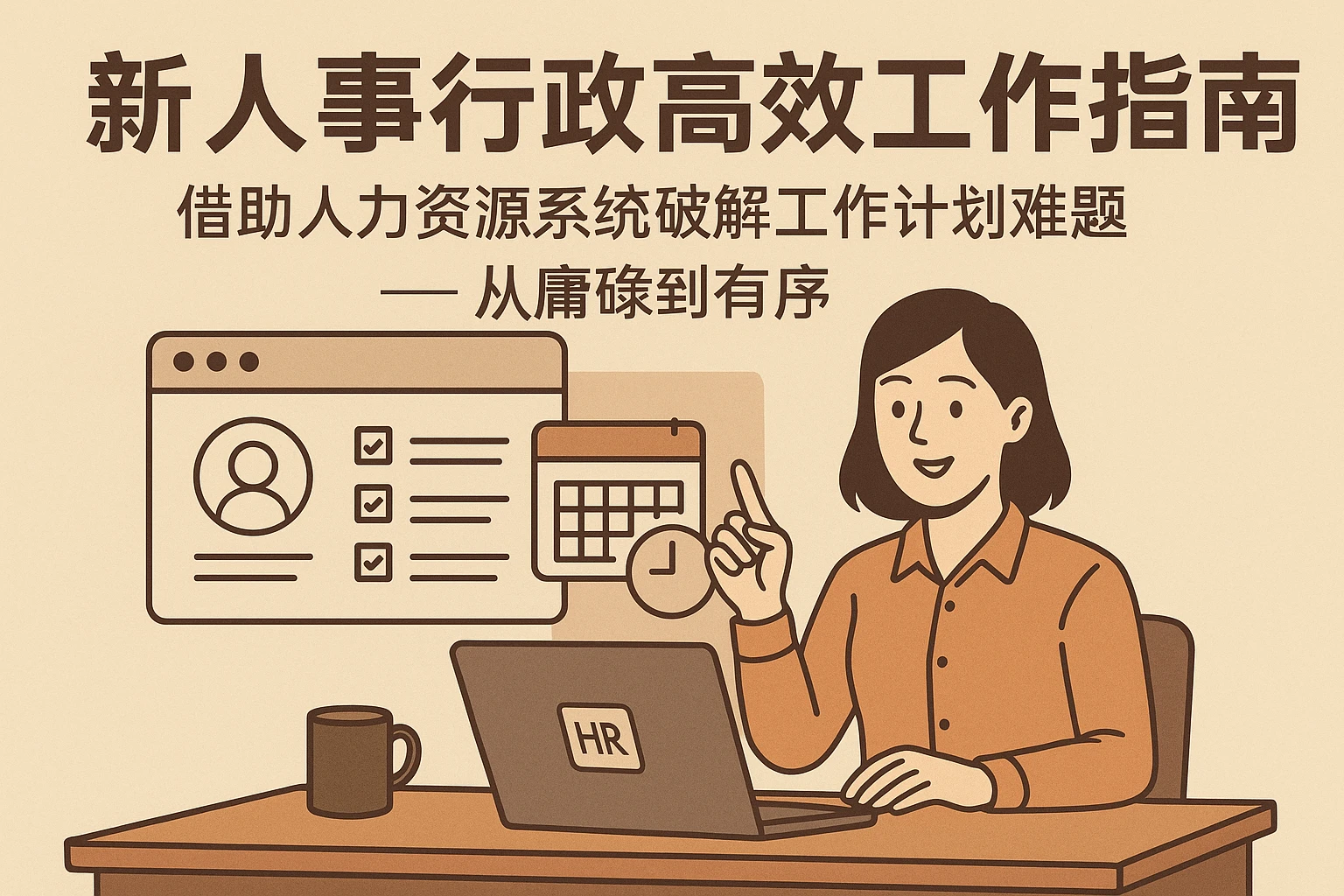 新人事行政高效工作指南：借助人力资源系统破解工作计划难题，从庸碌到有序