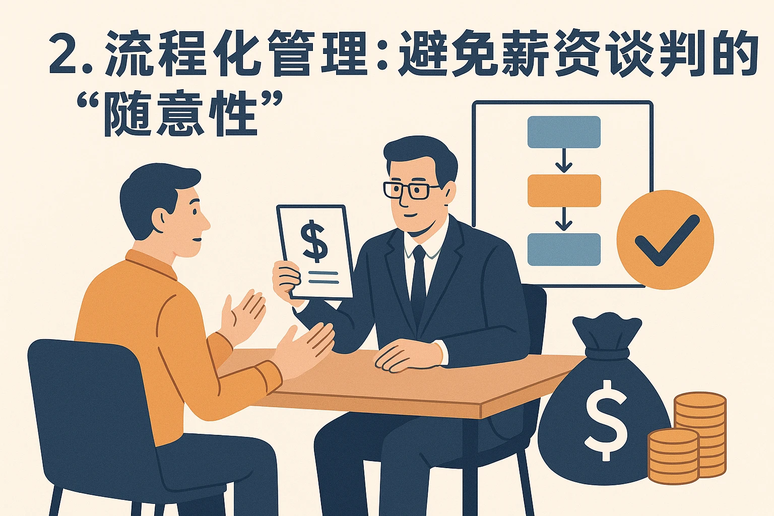 2. 流程化管理：避免薪资谈判的“随意性”