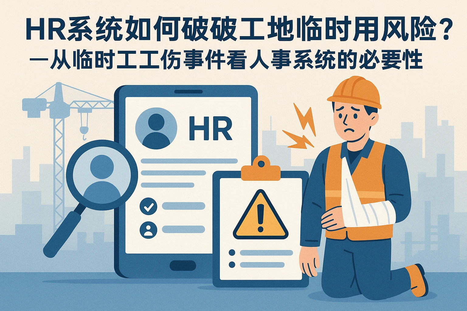 HR系统如何破解工地临时用工风险？从临时工工伤事件看人事系统的必要性