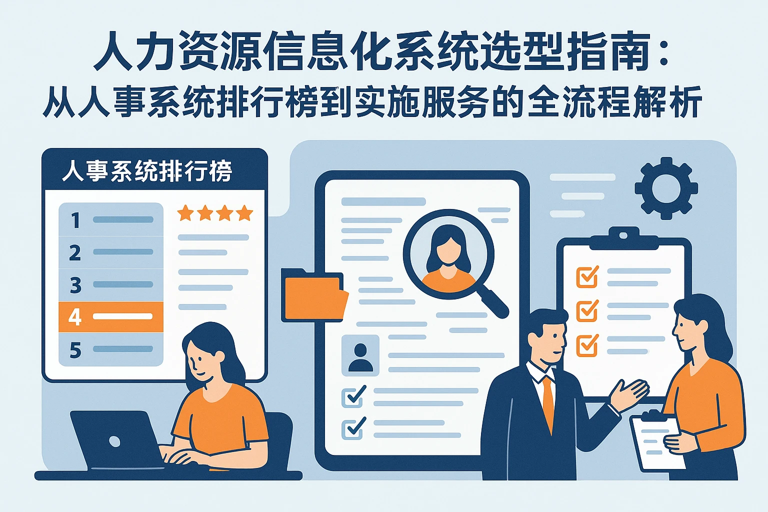 人力资源信息化系统选型指南：从人事系统排行榜到实施服务的全流程解析