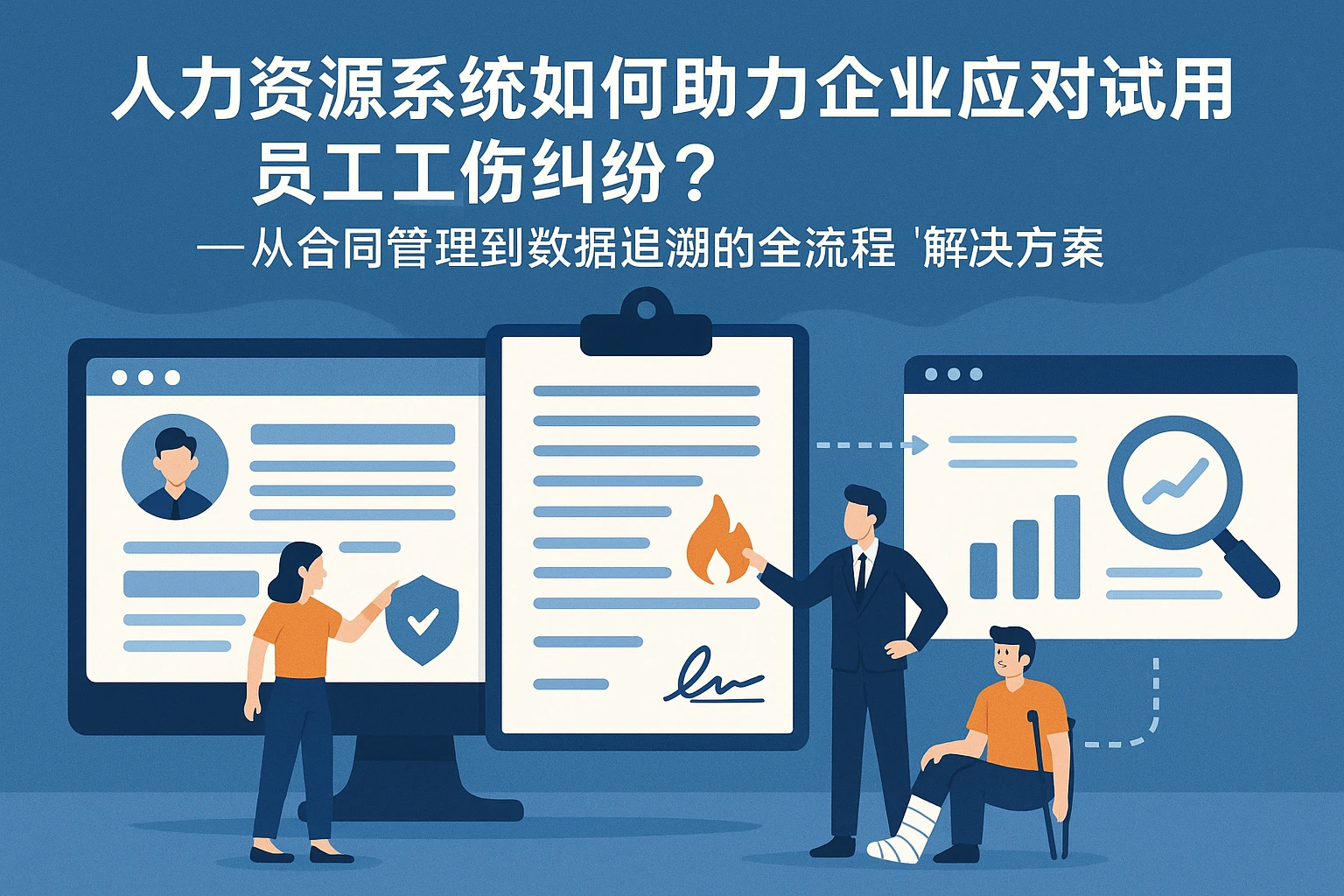 人力资源系统如何助力企业应对试用期员工工伤纠纷？——从合同管理到数据追溯的全流程解决方案