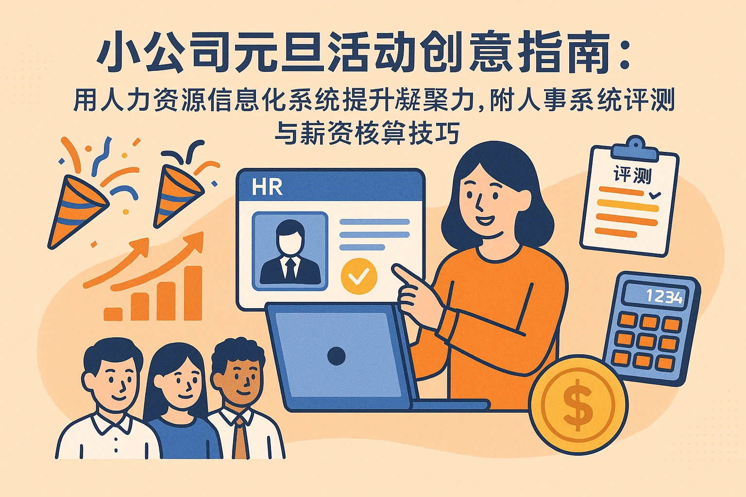 小公司元旦活动创意指南：用人力资源信息化系统提升凝聚力，附人事系统评测与薪资核算技巧