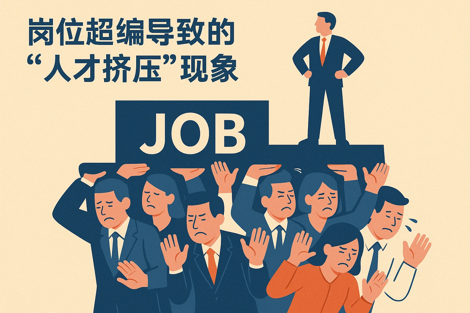 1.2 岗位超编导致的“人才挤压”现象