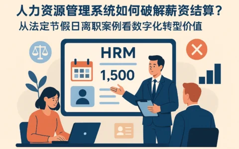 人力资源管理系统如何破解薪资结算痛点？从法定节假日离职案例看数字化转型价值