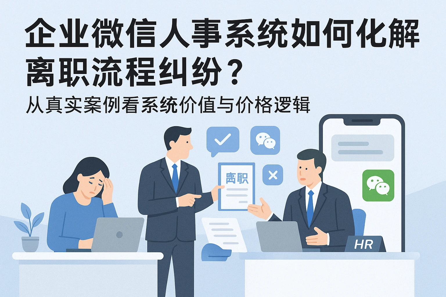 企业微信人事系统如何化解离职流程纠纷？从真实案例看系统价值与价格逻辑