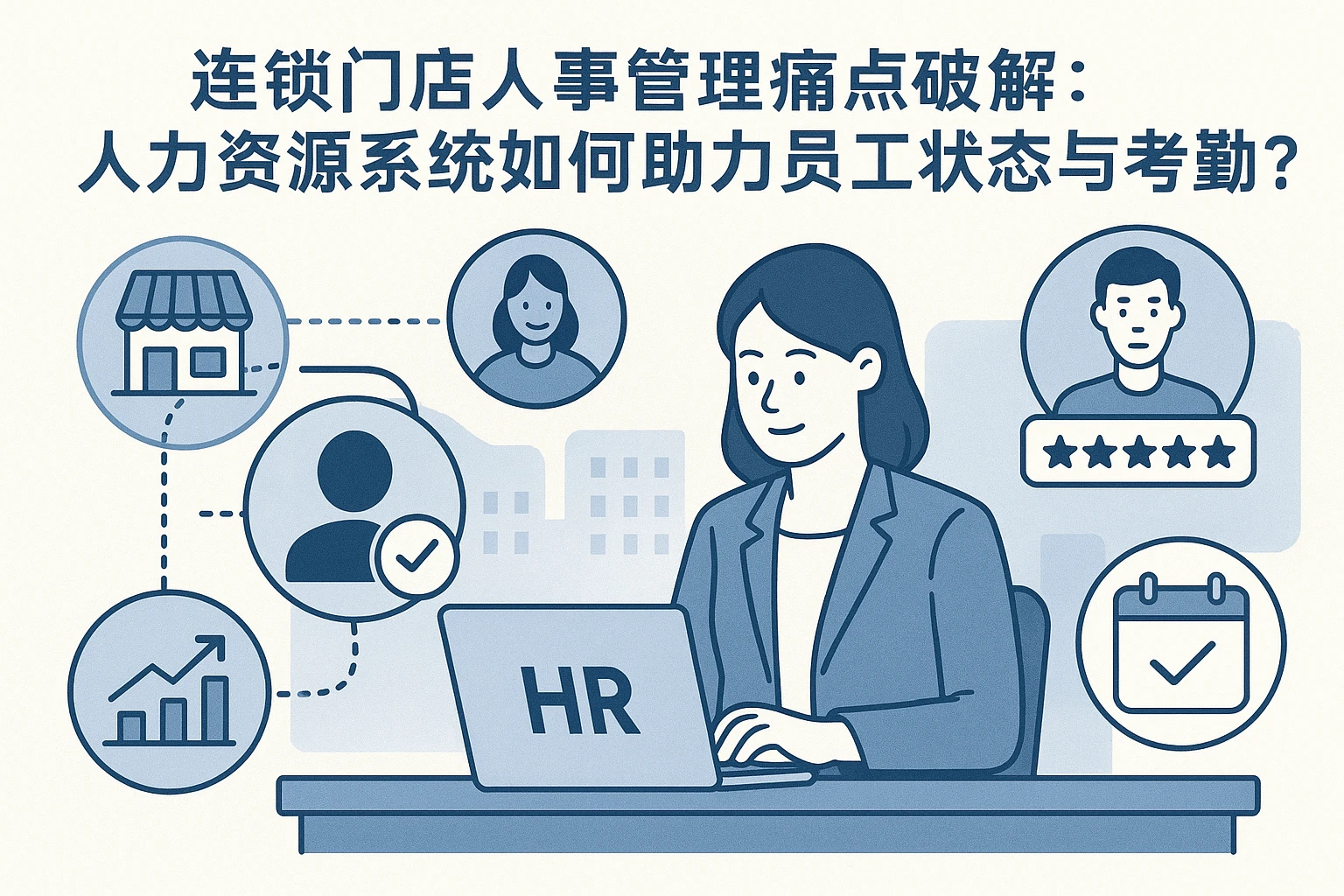 连锁门店人事管理痛点破解：人力资源系统如何助力员工状态与考勤优化？