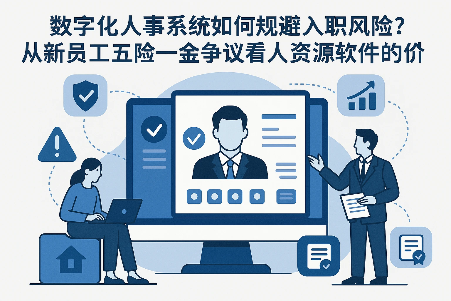 数字化人事系统如何规避入职风险？从新员工五险一金争议看人力资源软件的价值