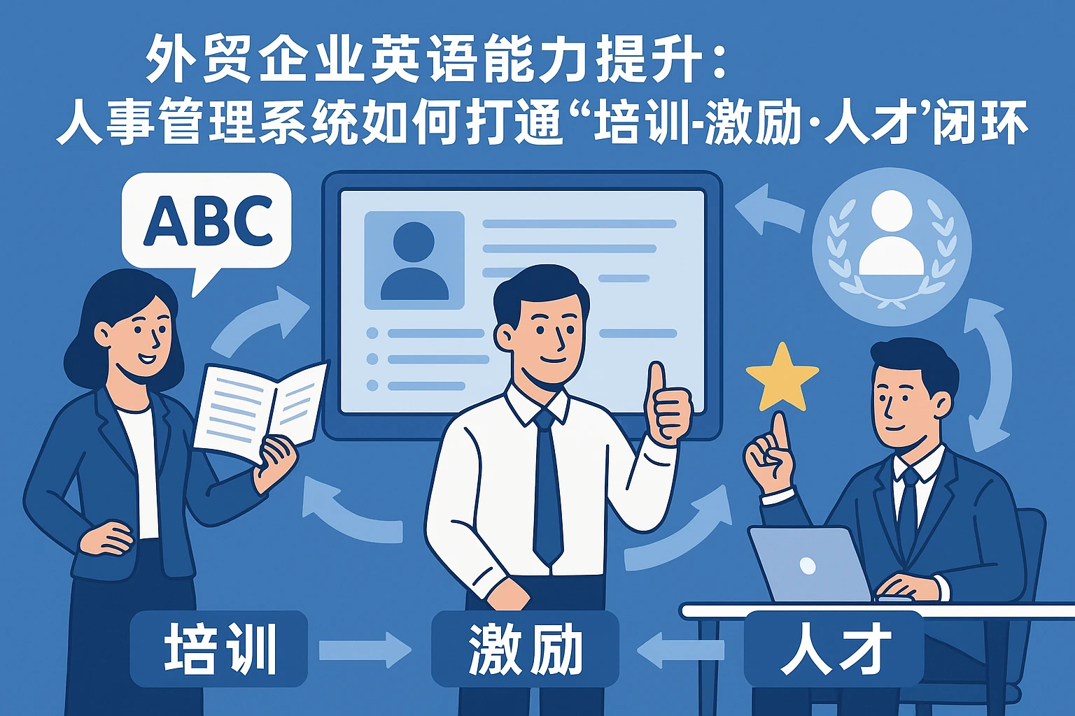 外贸企业英语能力提升：人事管理系统如何打通“培训-激励-人才”闭环