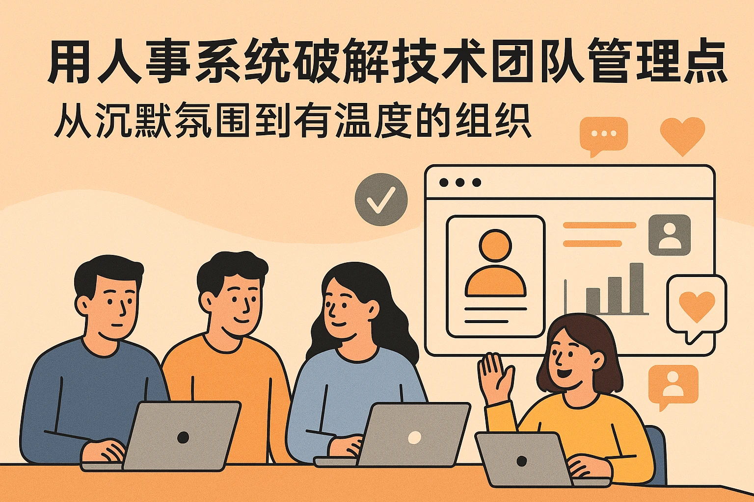 用人事系统破解技术团队管理痛点：从沉默氛围到有温度的组织