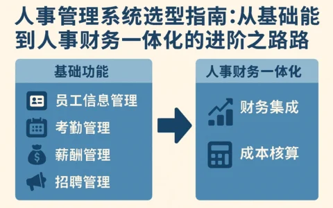 人事管理系统选型指南：从基础功能到人事财务一体化的进阶之路