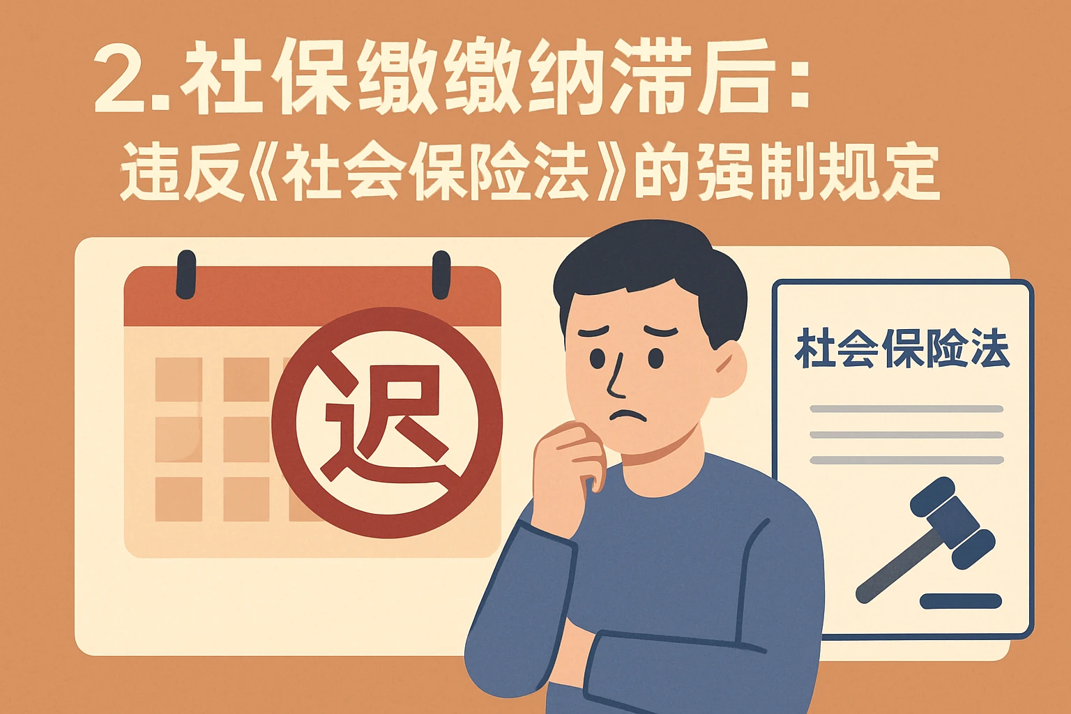 2. 社保缴纳滞后：违反《社会保险法》的强制规定