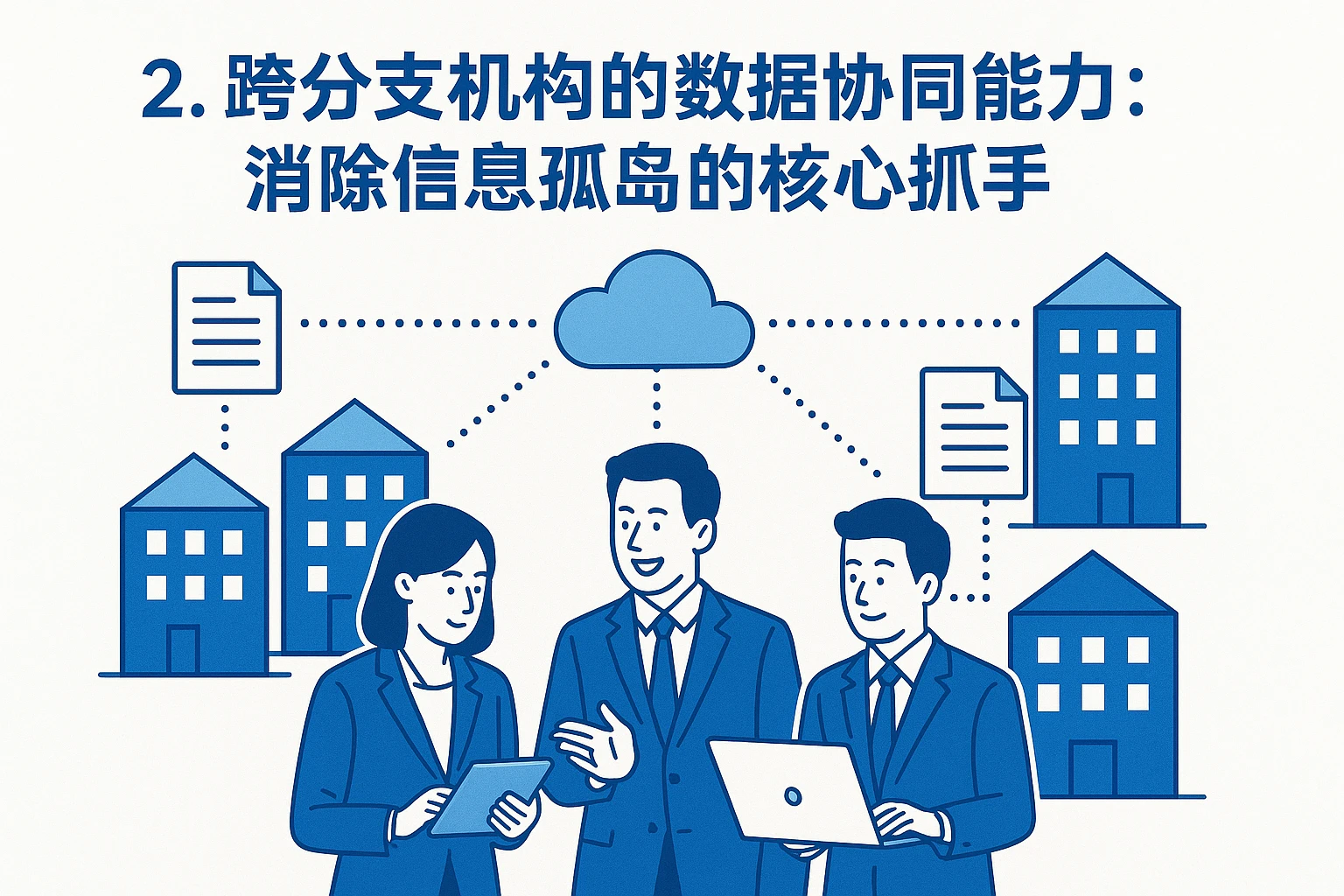2. 跨分支机构的数据协同能力：消除信息孤岛的核心抓手