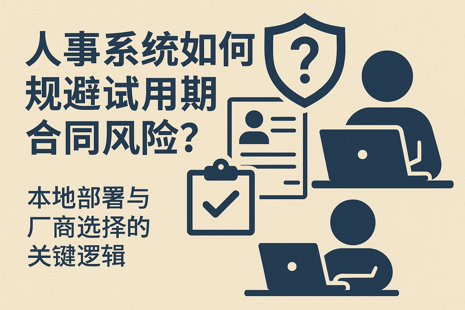 人事系统如何规避试用期合同风险？本地部署与厂商选择的关键逻辑