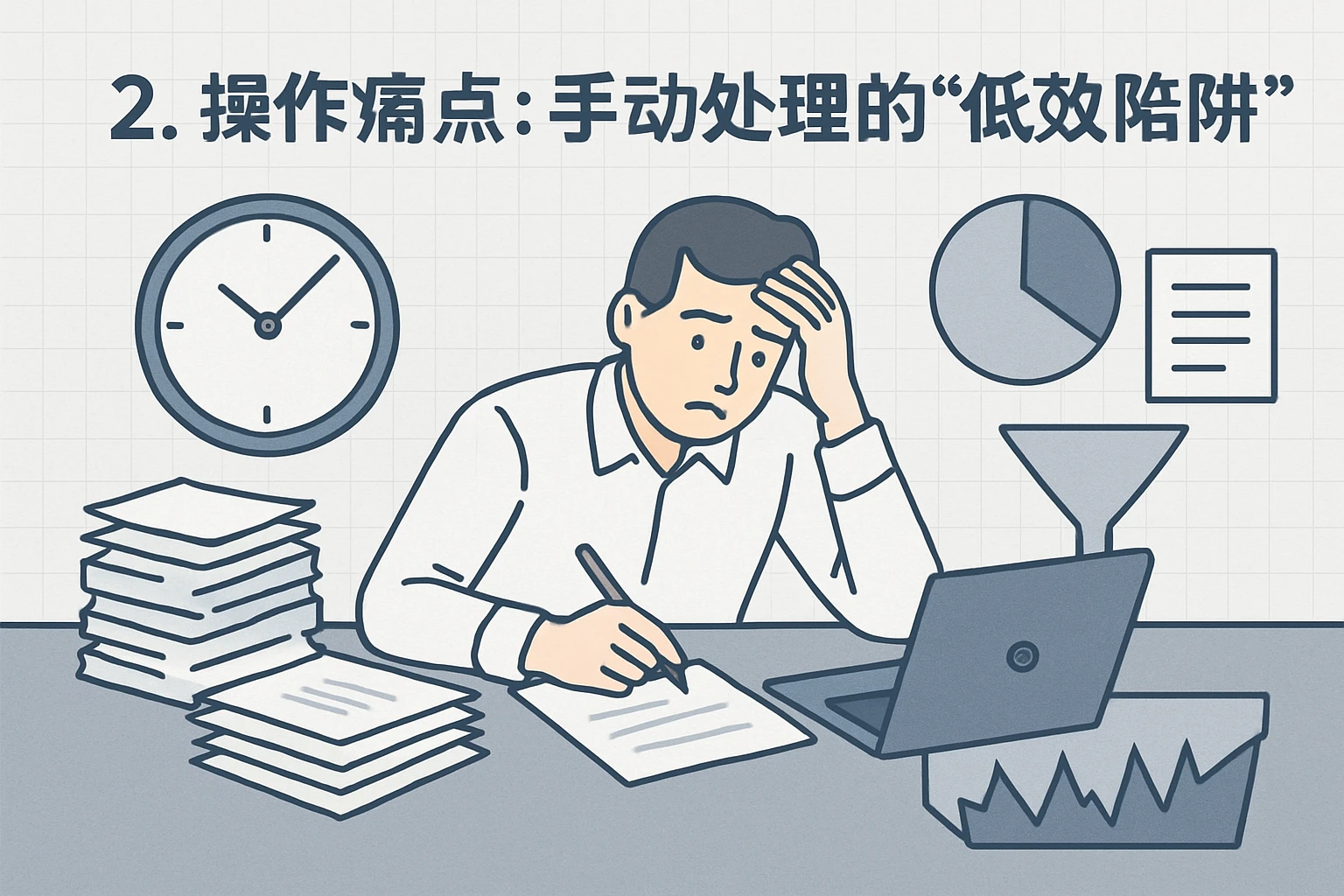 2. 操作痛点：手动处理的“低效陷阱”