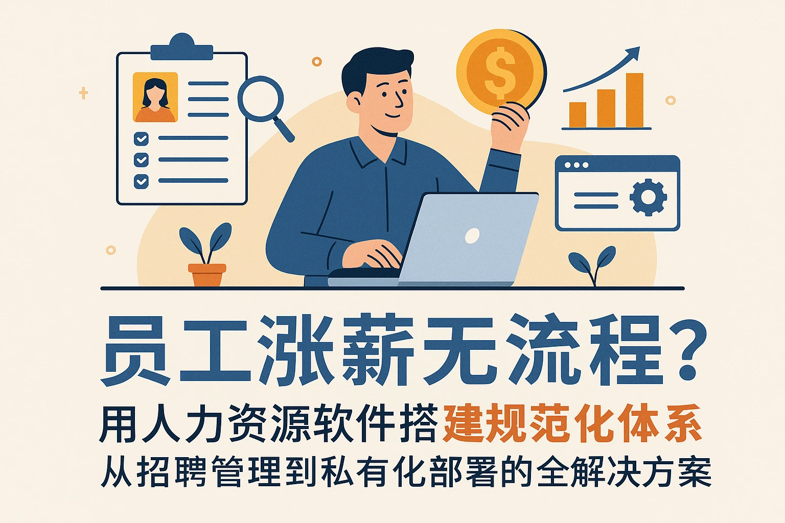 员工涨薪无流程？用人力资源软件搭建规范化体系——从招聘管理到私有化部署的全解决方案