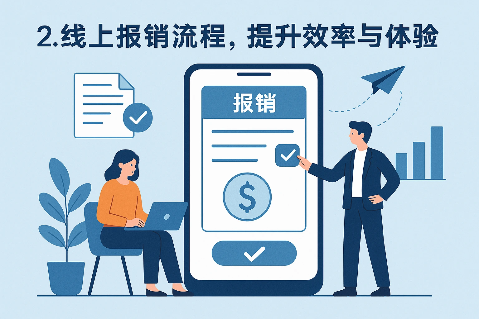 2. 线上报销流程，提升效率与体验