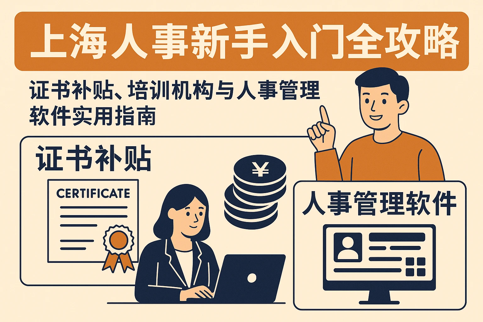 上海人事新手入门全攻略：证书补贴、培训机构与人事管理软件实用指南