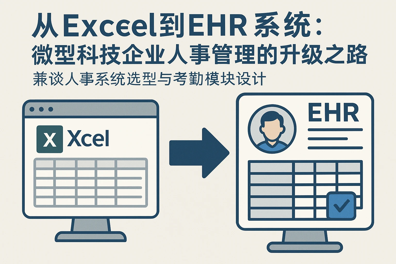 从Excel到EHR系统：微型科技企业人事管理的升级之路——兼谈人事系统选型与考勤模块设计