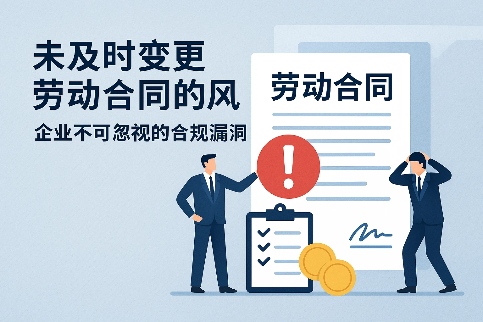 2. 未及时变更劳动合同的风险：企业不可忽视的合规漏洞