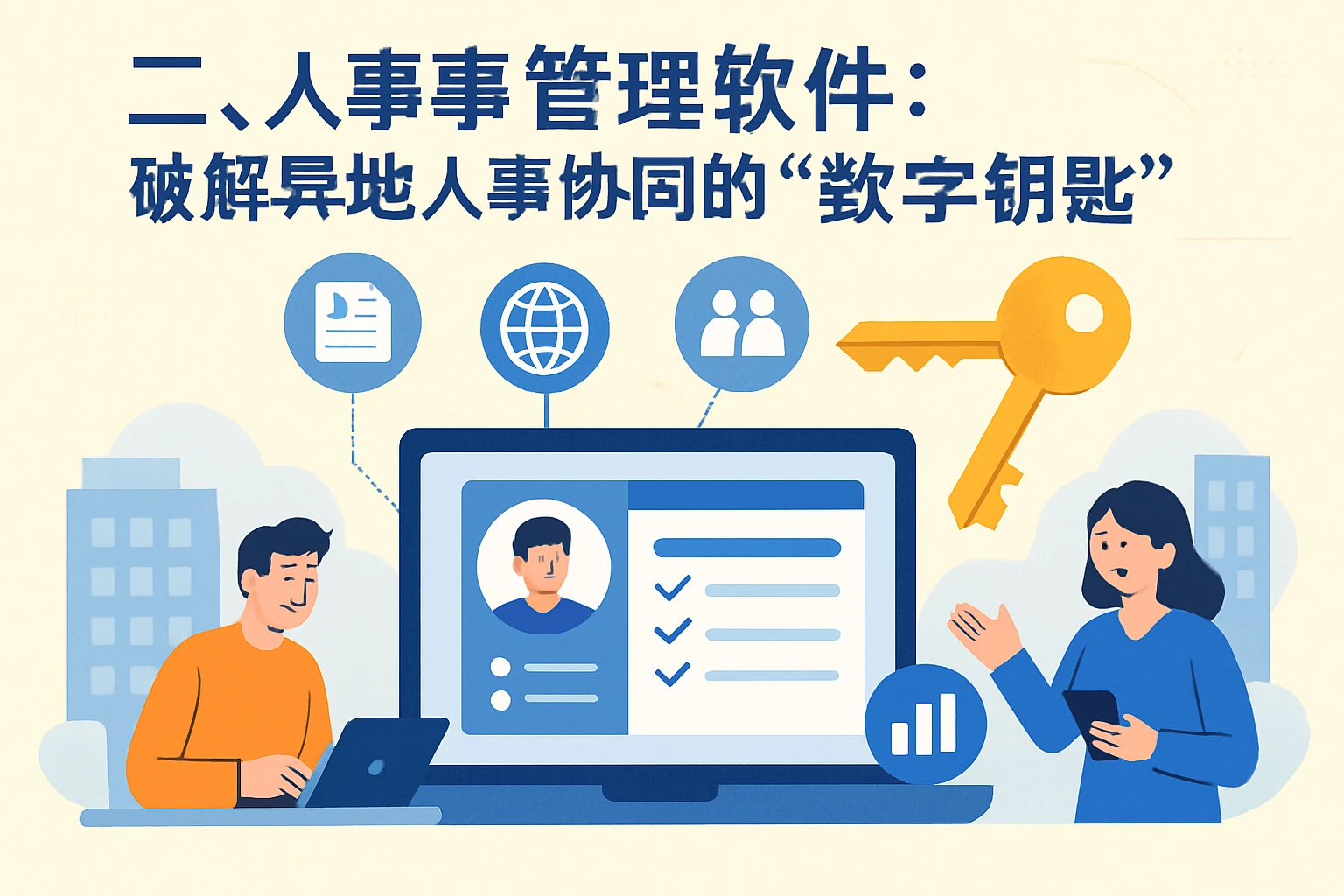 二、人事管理软件：破解异地人事协同的“数字钥匙”